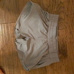 lululemon Grey tracker short 4” size 8